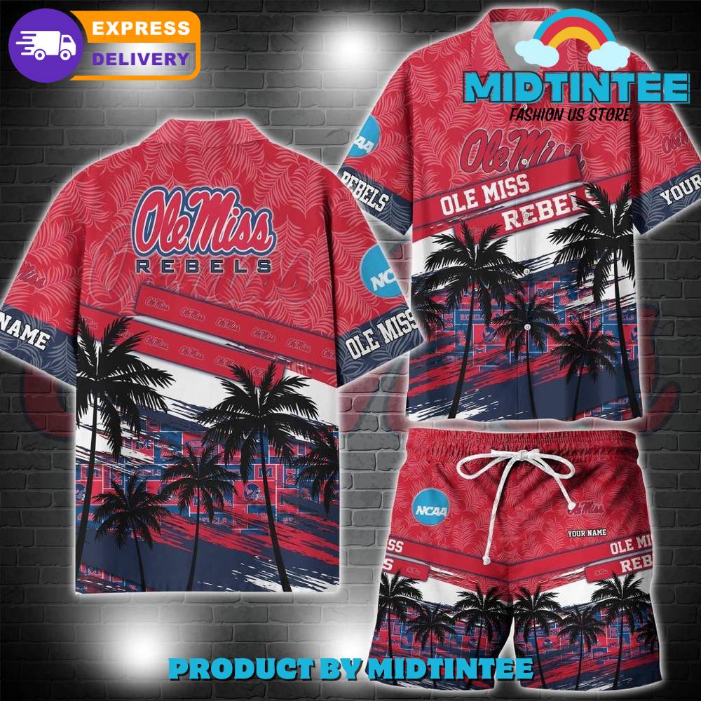 Ole Miss Rebels Ncaa Pattern Personalized Hawaiian Set 30Uf093200 – Utopia Fashion