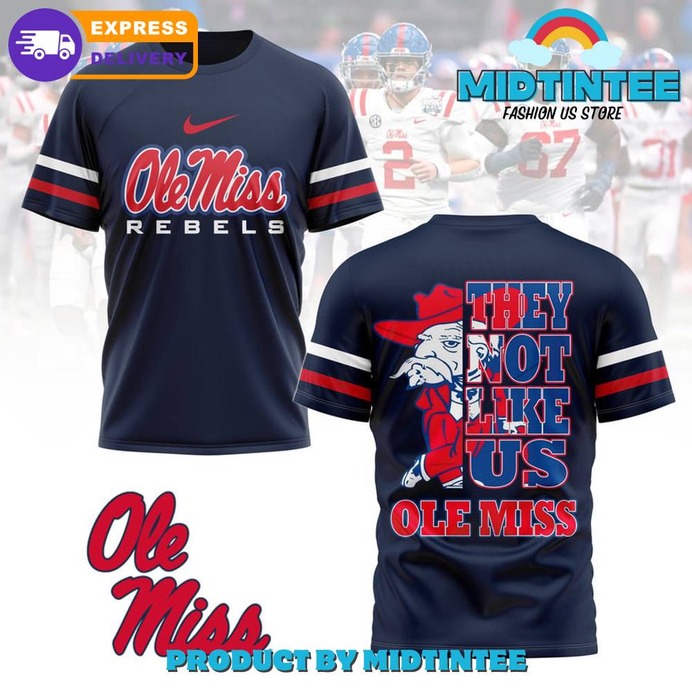 Ole Miss Rebels They Not Like Us Blue Shirt 30Uf095167 – Utopia Fashion