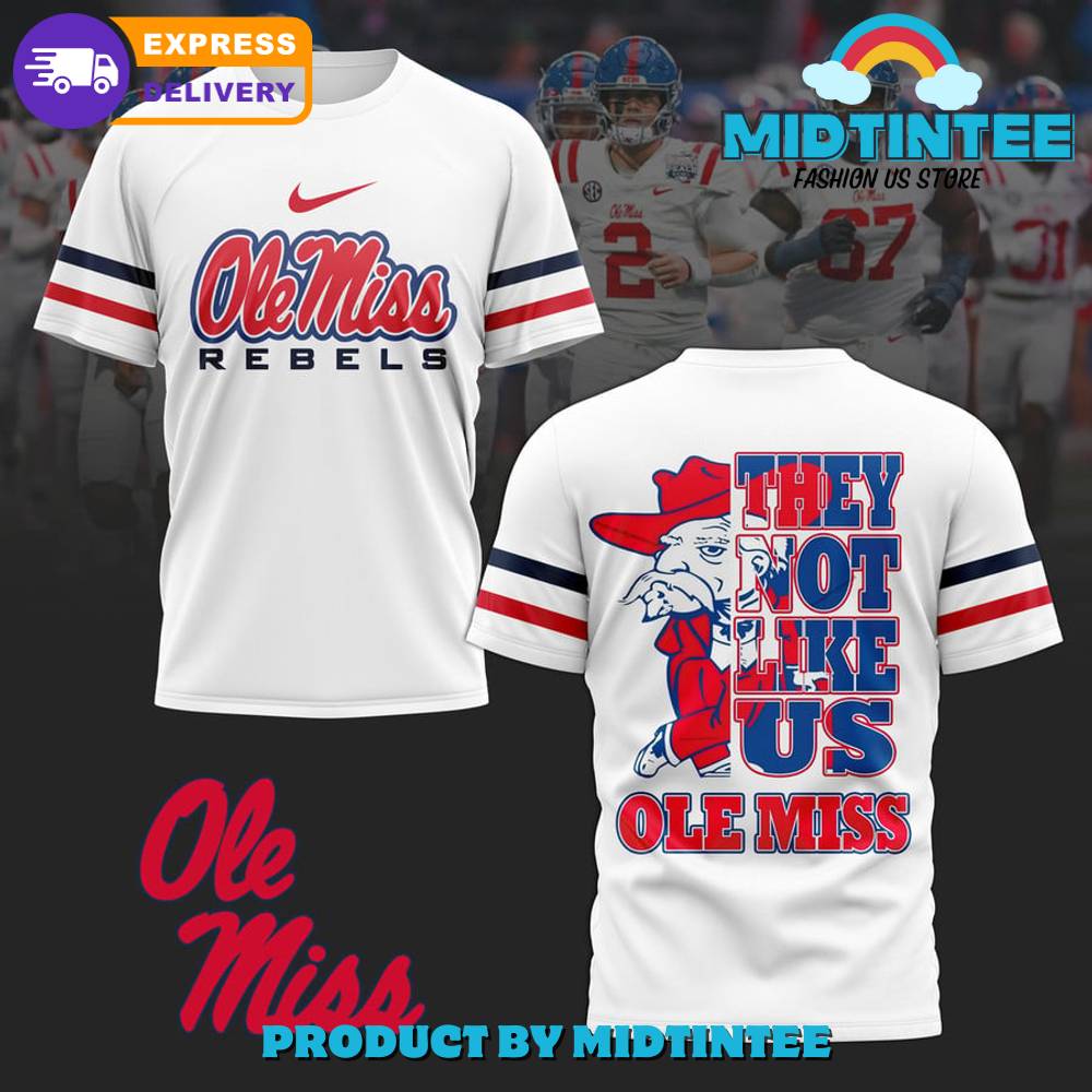 Ole Miss Rebels They Not Like Us White Shirt 30Uf095168 – Utopia Fashion