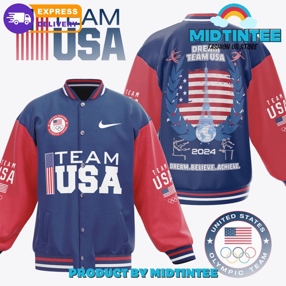 Olympic Paris Dream Team Usa Baseball Jacket 30Uf092421 – Utopia Fashion