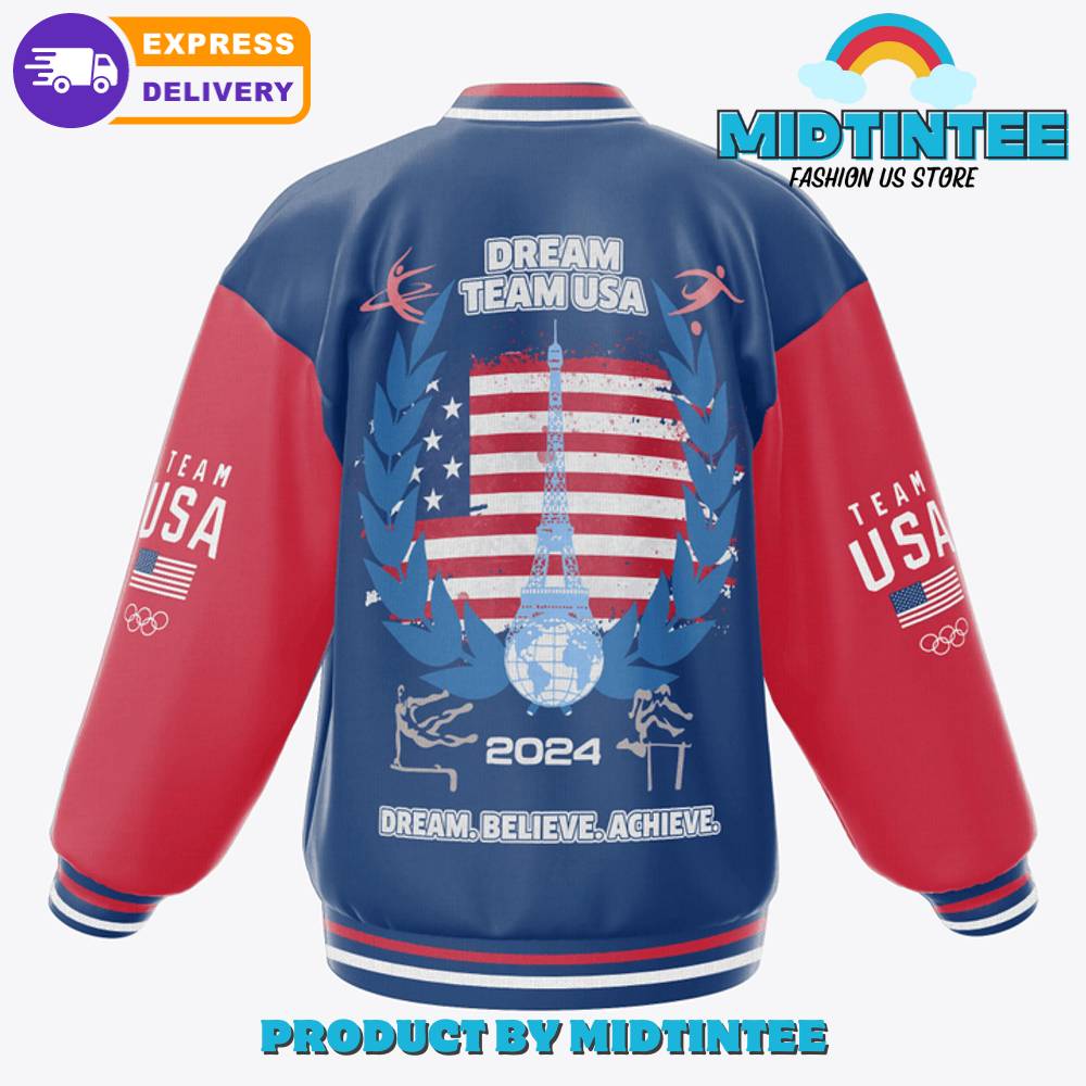 Olympic Paris Dream Team Usa Baseball Jacket 30Uf092421 – Utopia Fashion