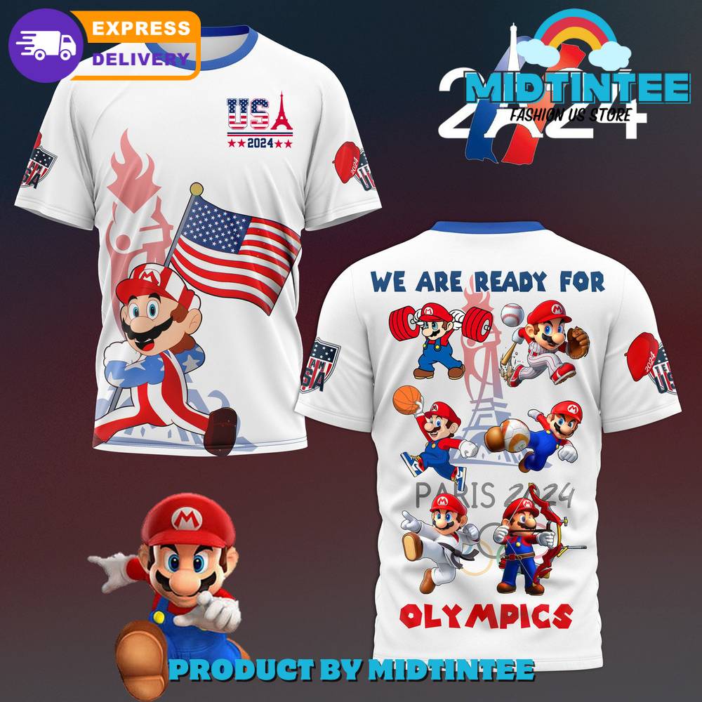 Olympic Paris Mario We Are Ready White Shirt 30Uf095183 – Utopia Fashion