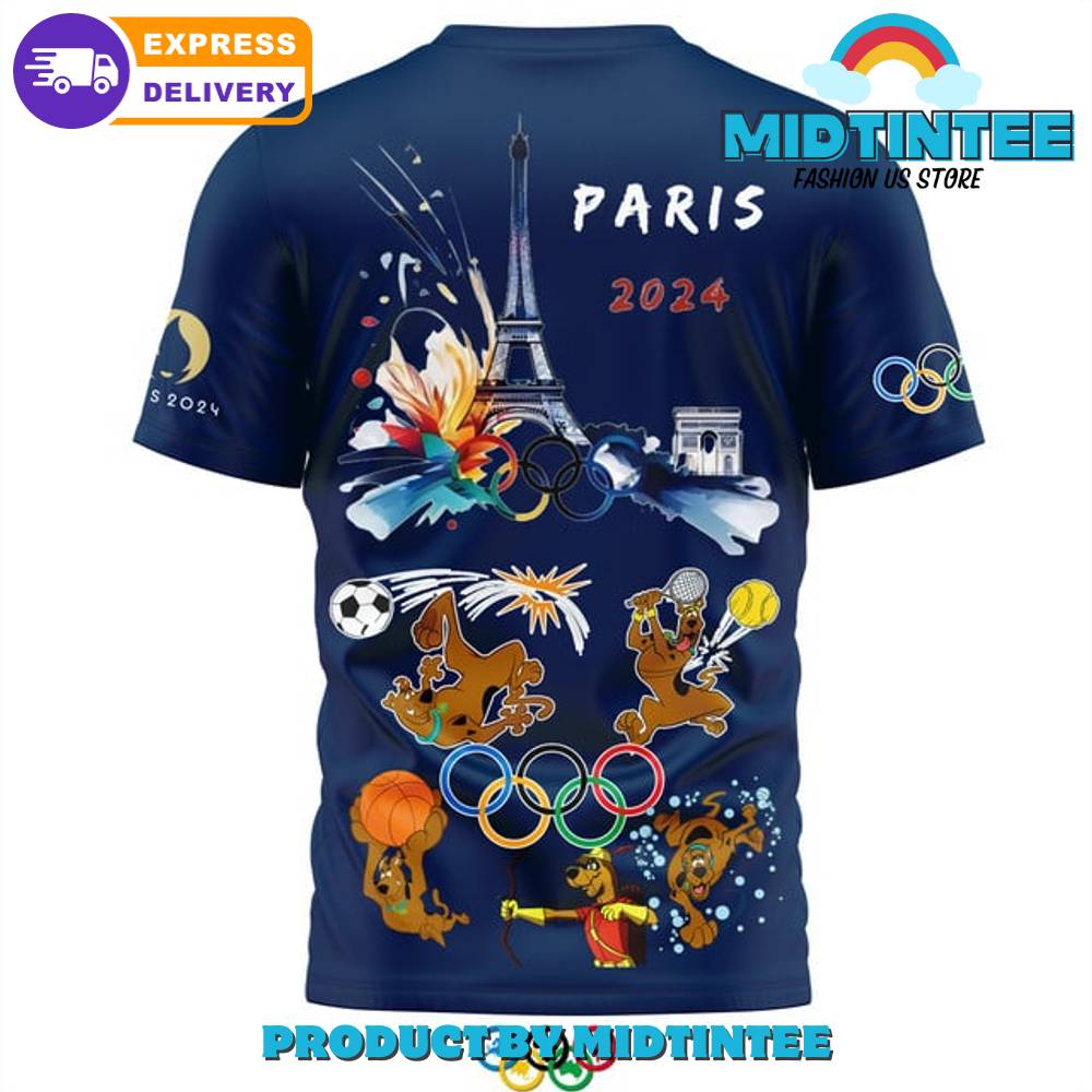 Olympic Paris Scooby-Doo Team Usa Blue Shirt 30Uf095185 – Utopia Fashion