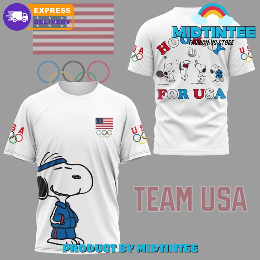 Olympic Paris Snoopy Team Usa White Shirt 30Uf095187 – Utopia Fashion