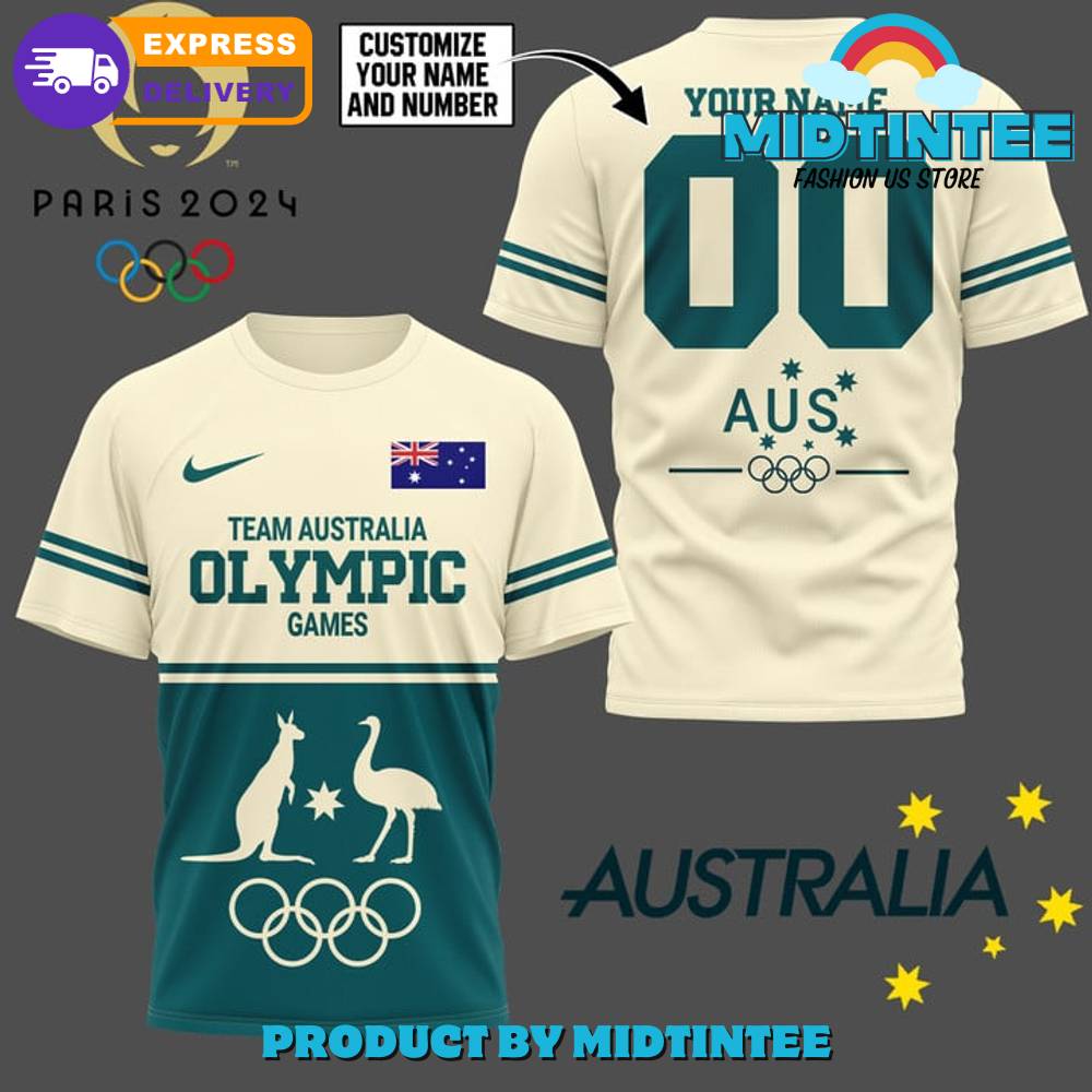 Olympic Paris Team Australia Customized Beige Shirt 30Uf095190 – Utopia Fashion