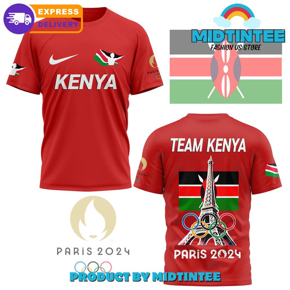 Olympic Paris Team Kenya Nike Red Shirt 30Uf095204 – Utopia Fashion