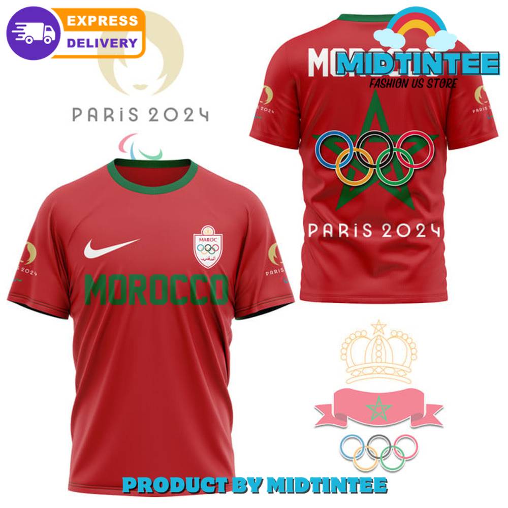 Olympic Paris Team Morocco Red Nike Shirt 30Uf095207 – Utopia Fashion