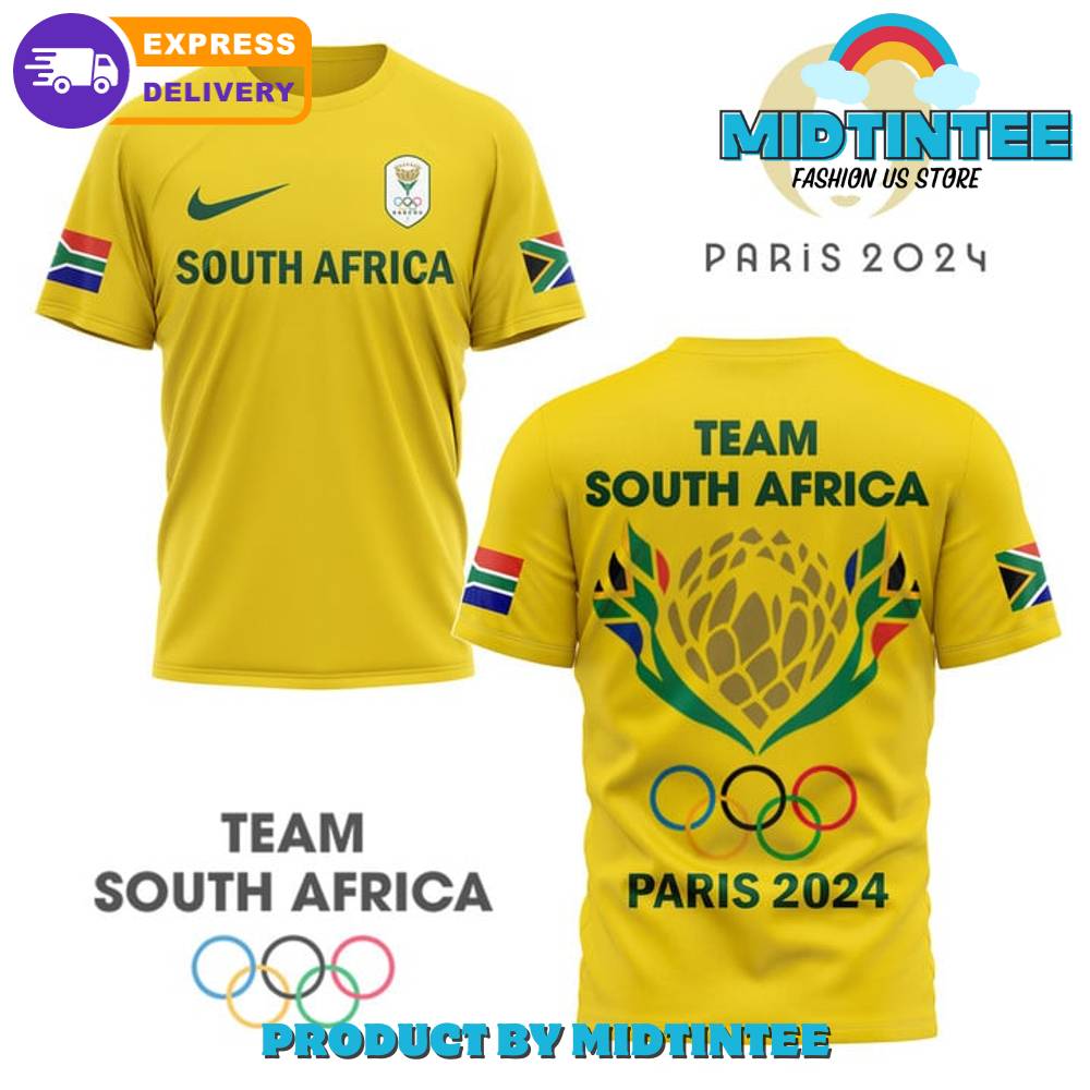 Olympic Paris Team South Africa Nike Yellow Shirt 30Uf095215 – Utopia Fashion