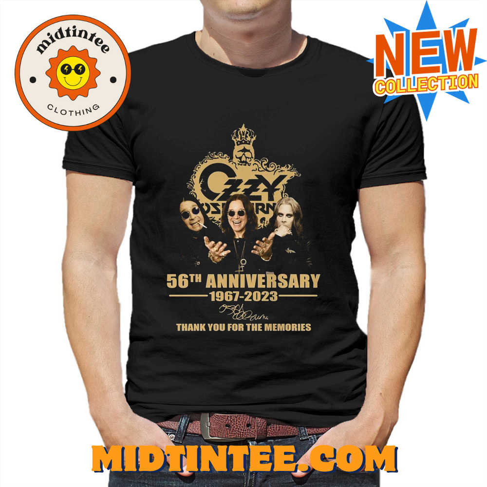 Ozzy Osbourne 56Th Anniversary – Signature Thank You For The Memories T-Shirt 30Uf094197 – Utopia Fashion