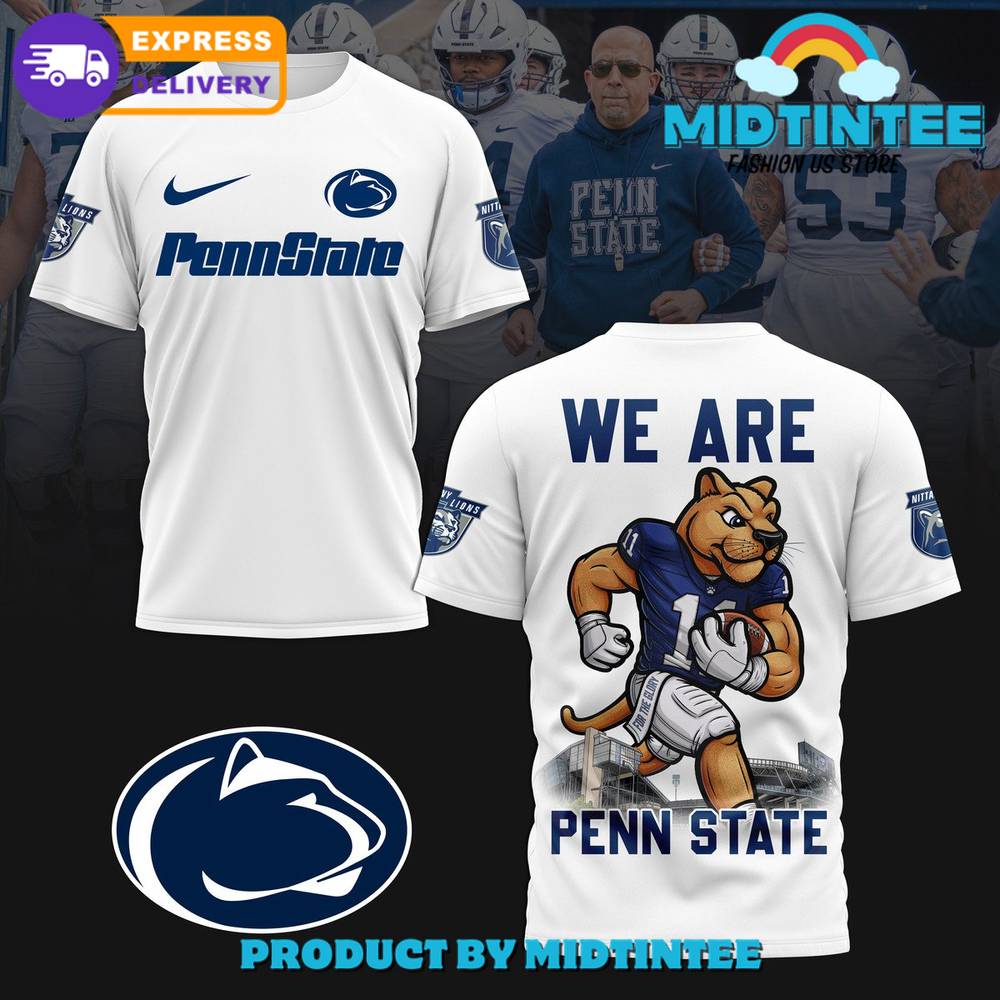 Penn State Nittany Lions Football White Shirt 30Uf095237 – Utopia Fashion