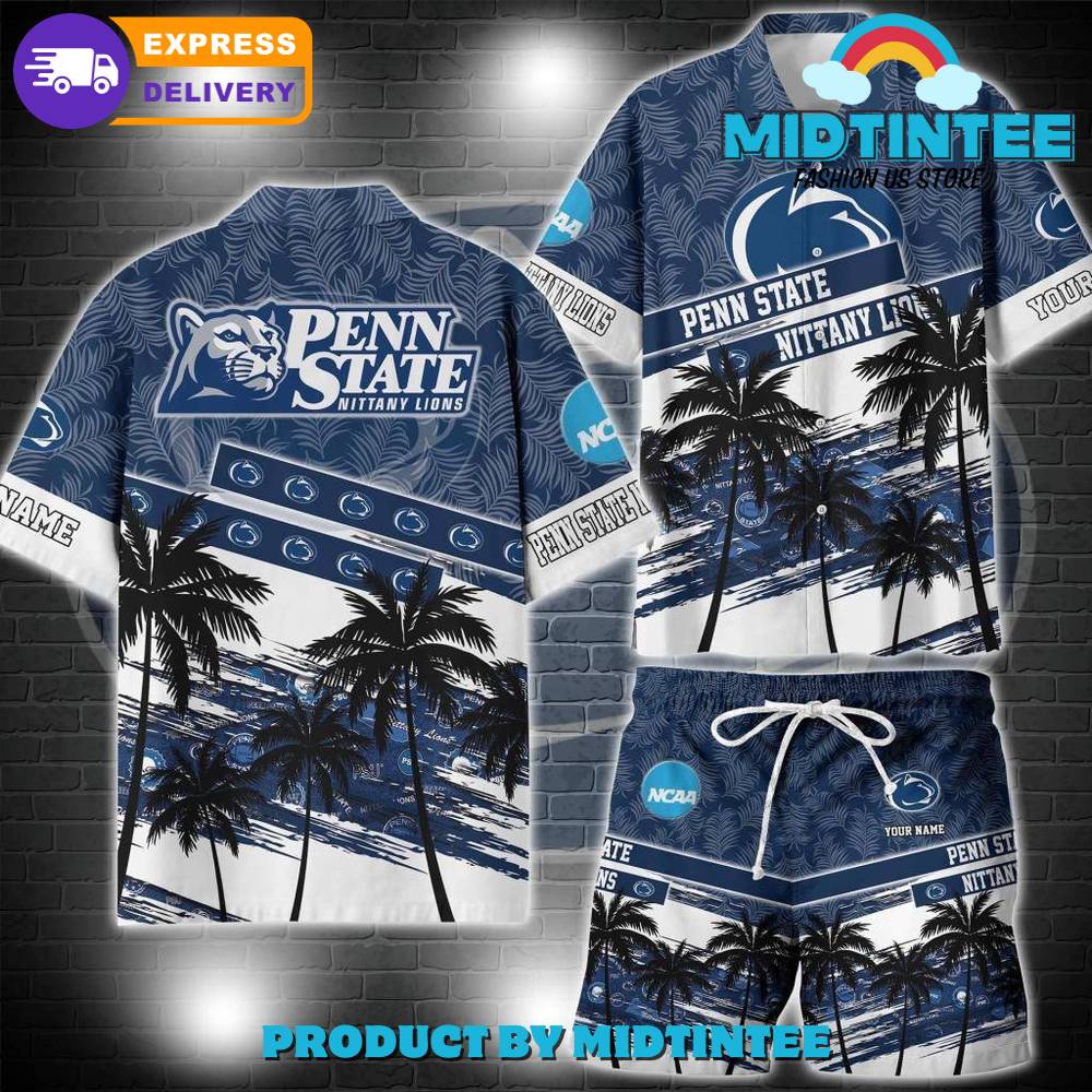 Penn State Nittany Lions Ncaa Pattern Personalized Hawaiian Set 30Uf093210 – Utopia Fashion