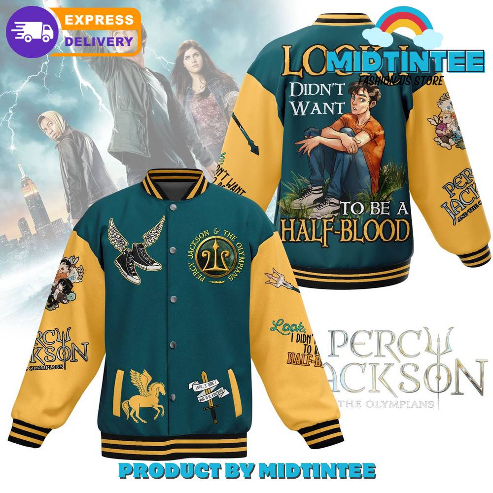 Percy Jackson And The Olympians To Be A Half-Blood Baseball Jacket 30Uf092442 – Utopia Fashion