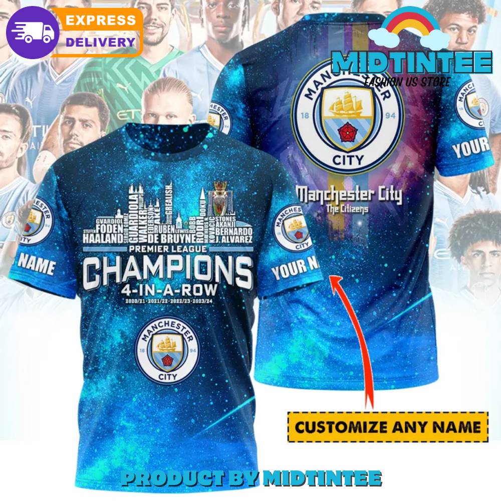 Personalized Manchester City Galaxy Champions Premier League T-Shirt 30Uf095244 – Utopia Fashion