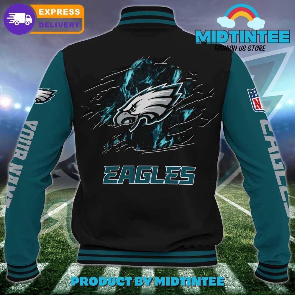 Philadelphia Eagles Nfl Custom Name Baseball Jacket 30Uf092451 – Utopia Fashion