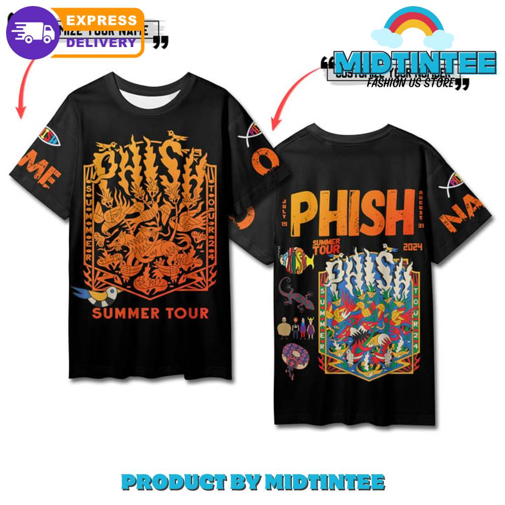 Phish Band Summer Tour Customized Black Shirt 30Uf095255 – Utopia Fashion