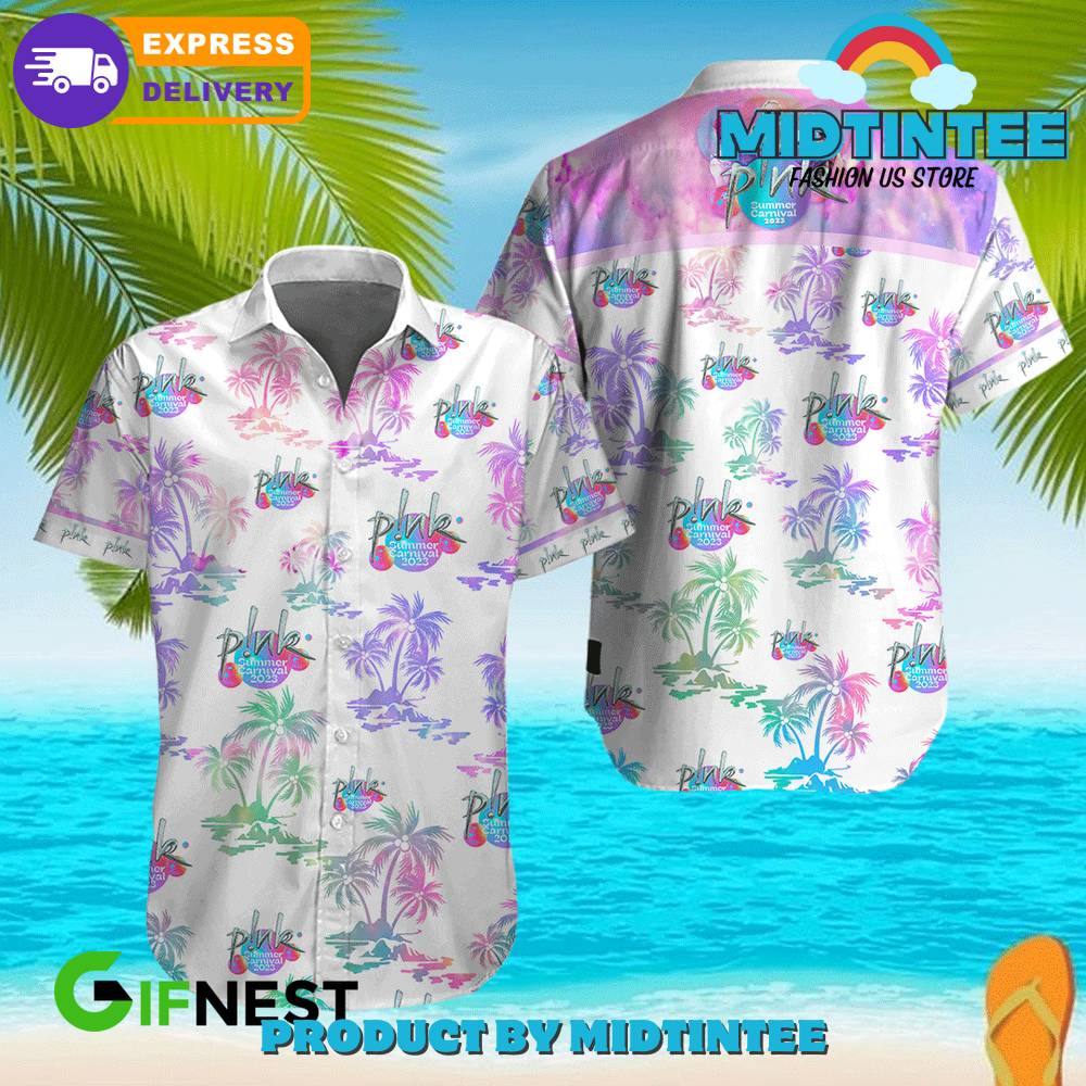 Pink Summer Carnival Summer Trending White Hawaiian Shirt 30Uf093232 – Utopia Fashion