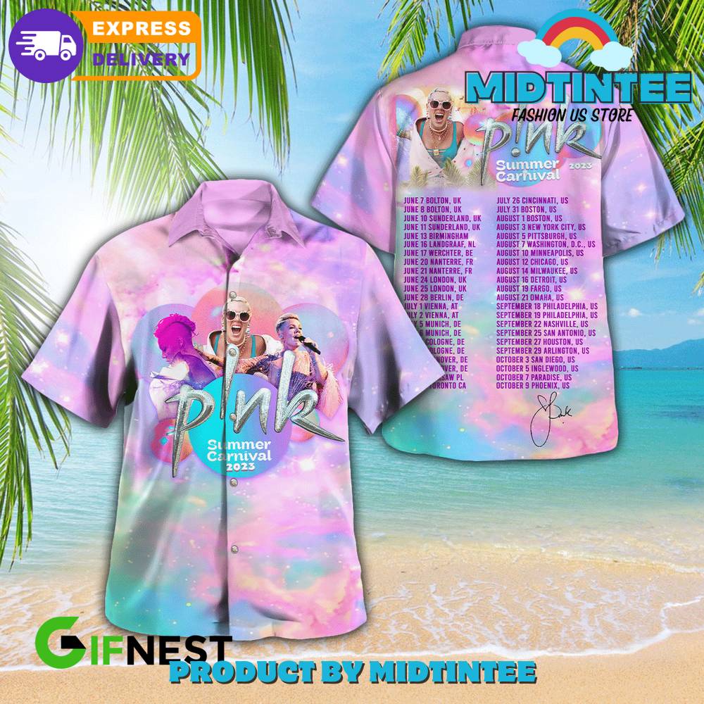 Pink Summer Carnival Tour Colorful Hawaiian Shirt 30Uf093233 – Utopia Fashion