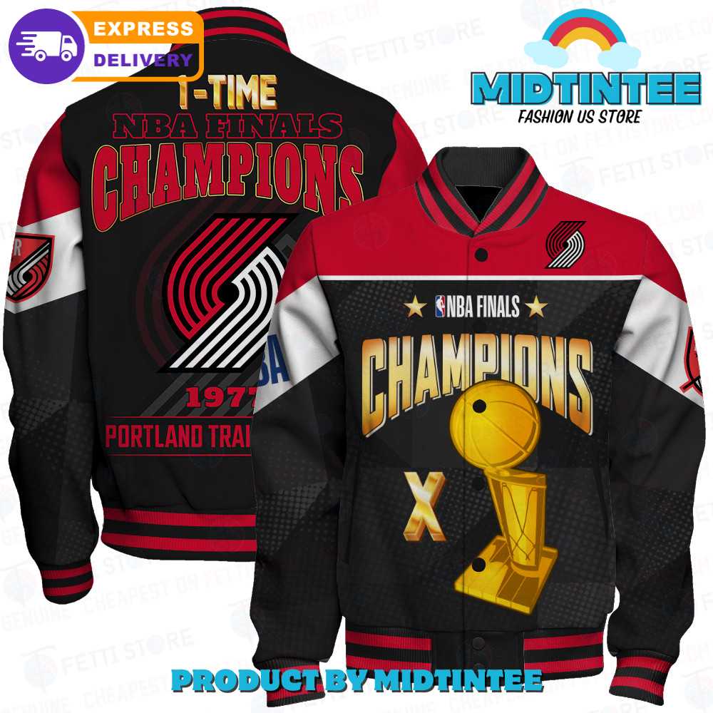 Portland Trail Blazers Nba Final Champions Print Varsity Jacket 30Uf092462 – Utopia Fashion