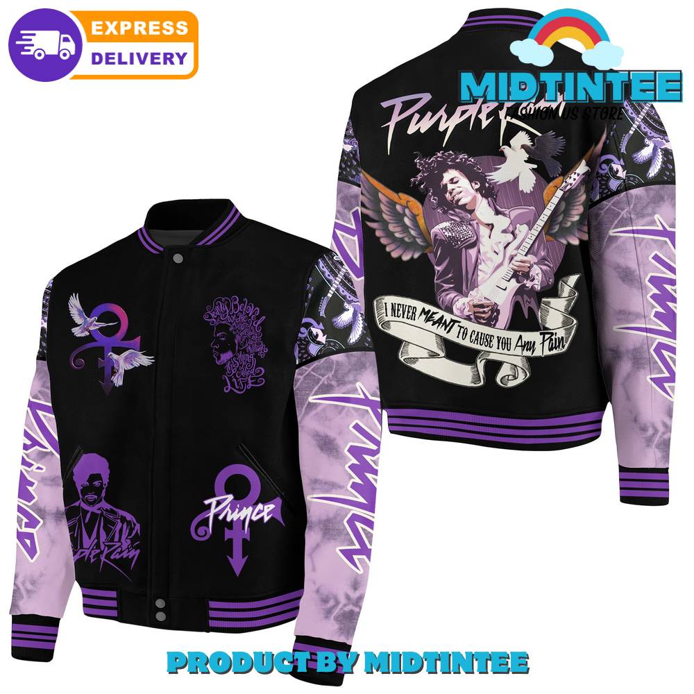 Prince Purple Rain Baseball Jacket 30Uf092464 – Utopia Fashion