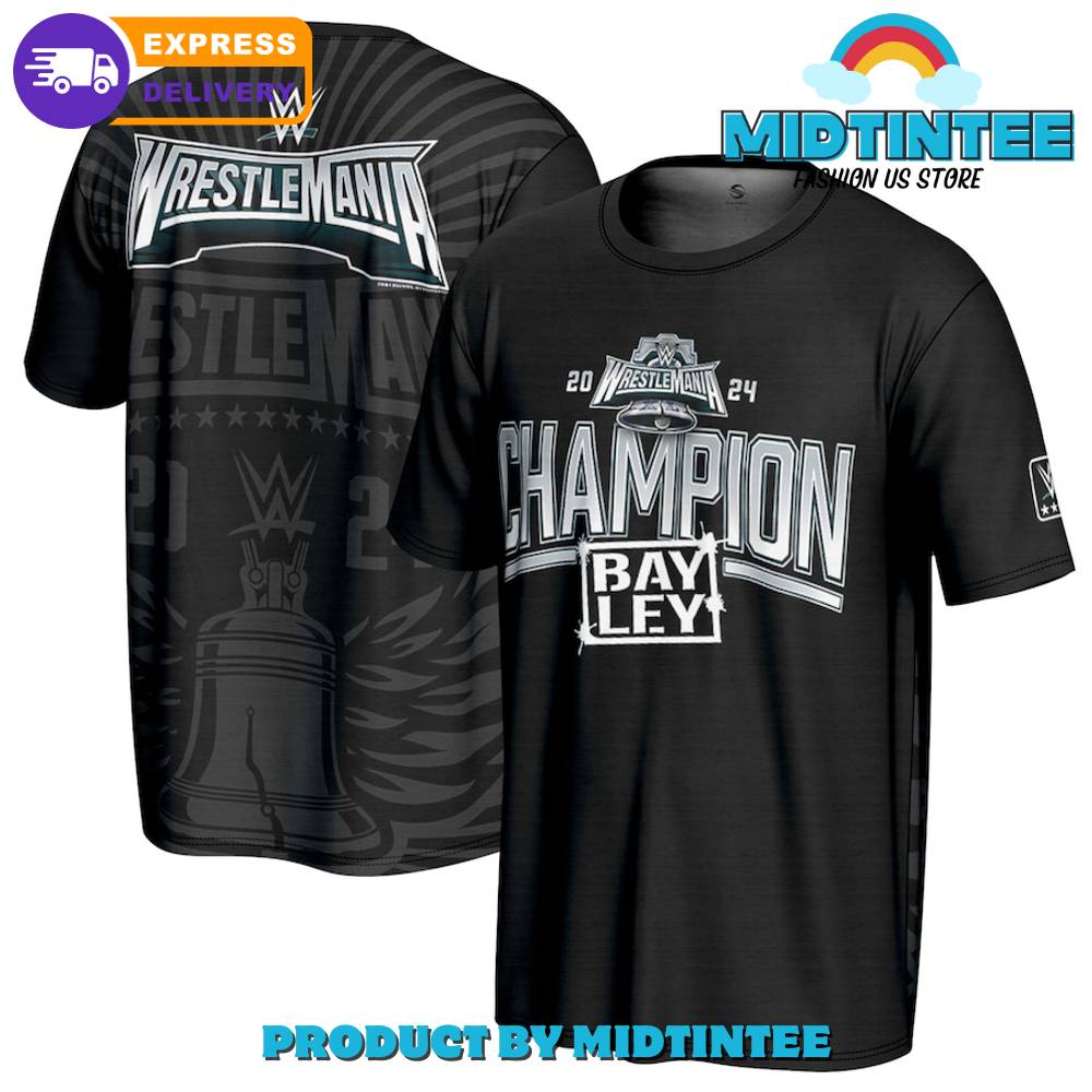 Prosphere Black Bayley Wrestlemania Champion Sublimated T-Shirt 30Uf095280 – Utopia Fashion