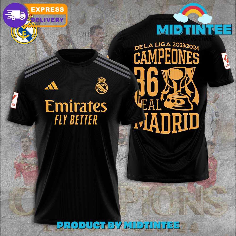 Real Madrid Dela Liga Campeones Black Shirt 30Uf095304 – Utopia Fashion