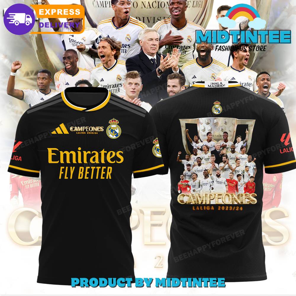 Real Madrid Laliga Champions Black Shirt 30Uf095308 – Utopia Fashion