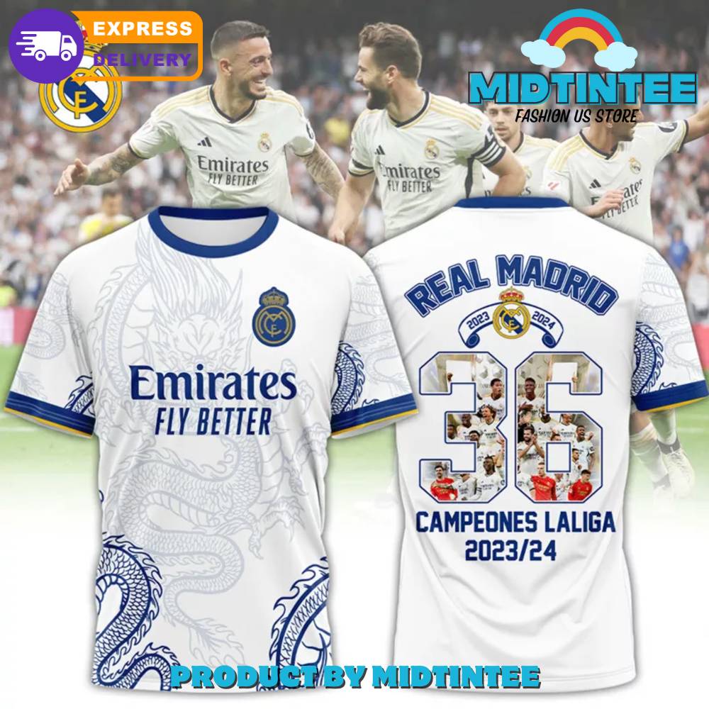 Real Madrid Laliga 23/24 Champions T-Shirt 30Uf095312 – Utopia Fashion