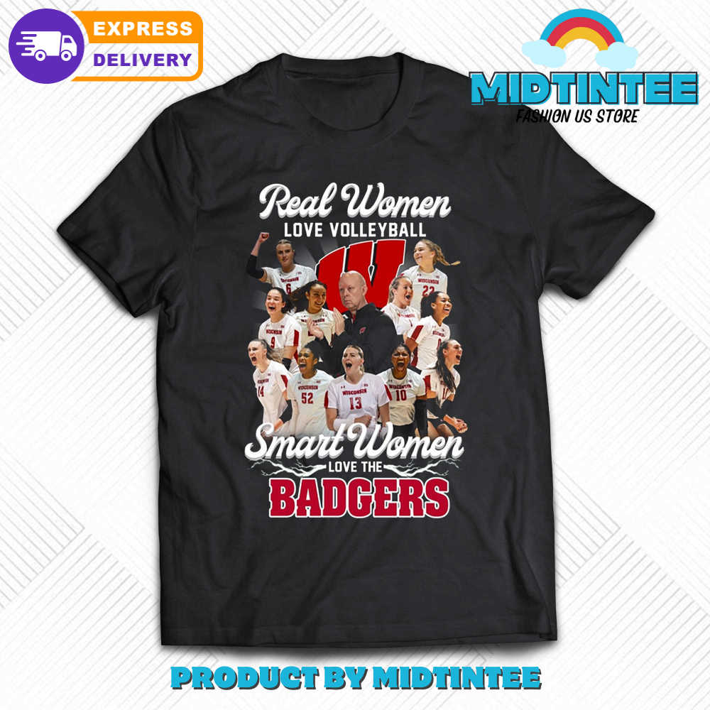 Real Women Love Volleyball The Badgers T-Shirt_ 30Uf094236 – Utopia Fashion