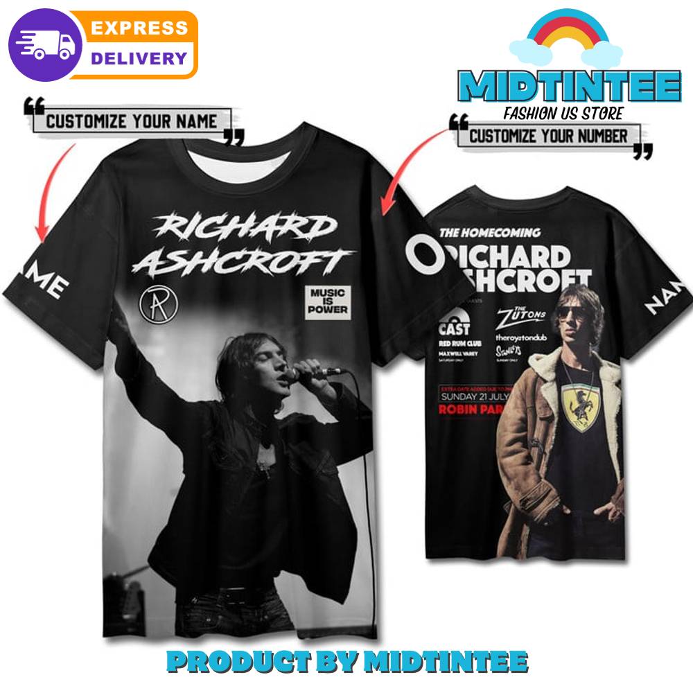 Richard Ashcroft The Home Coming Custom Name Black Shirt 30Uf095328 – Utopia Fashion