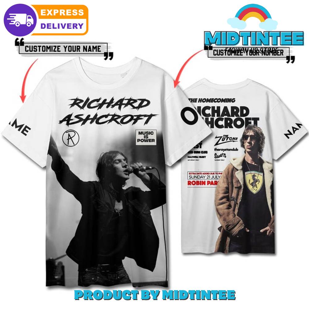 Richard Ashcroft The Home Coming Custom Name White Shirt 30Uf095329 – Utopia Fashion