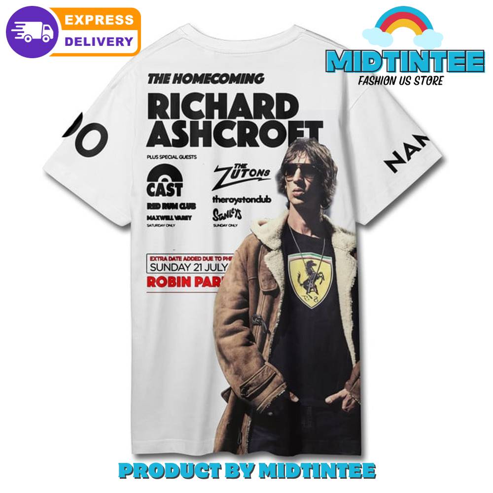 Richard Ashcroft The Home Coming Custom Name White Shirt 30Uf095329 – Utopia Fashion