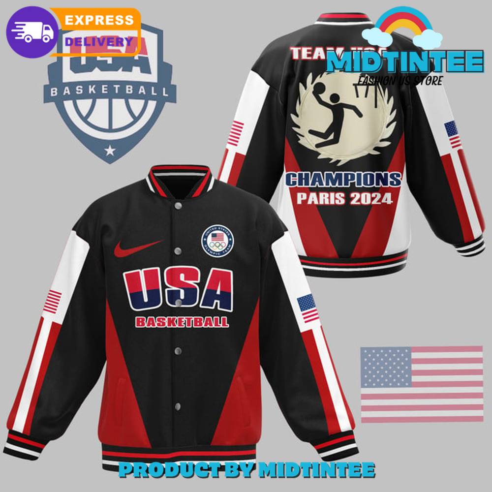 Team Usa Basketball Champions Olympic Baseball Jacket 30Uf092526 – Utopia Fashion