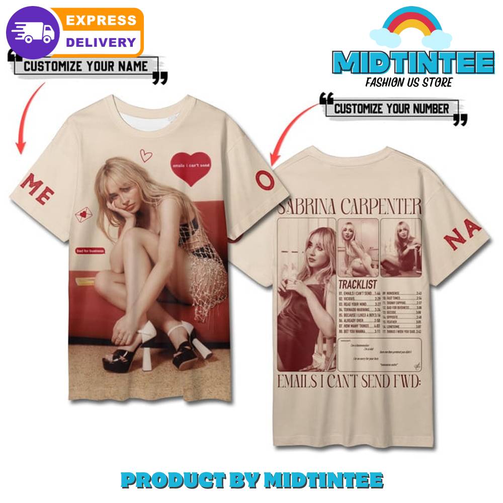 Sabrina Carpenter Emails I Can’T Send Fwd Customized Shirt 30Uf095339 – Utopia Fashion