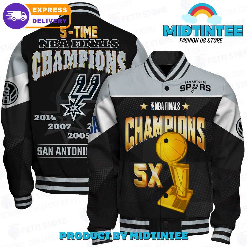 San Antonio Spurs Nba Final Champions Print Varsity Jacket 30Uf092477 – Utopia Fashion