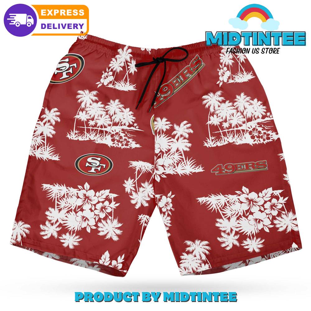 San Francisco 49Ers Coastal Paradise Hawaiian Shirt And Short 30Uf093271 – Utopia Fashion