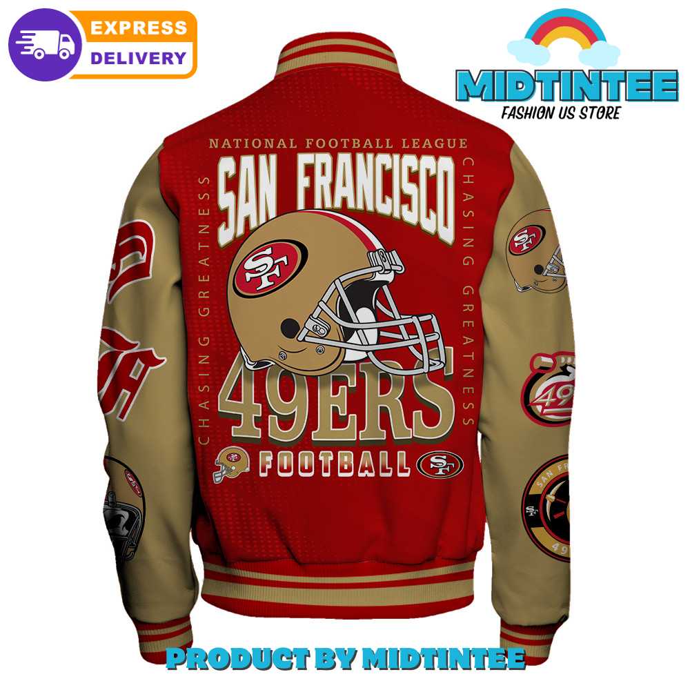 San Francisco 49Ers Nfl National Football Conference Varsity Jacket 30Uf092482 – Utopia Fashion