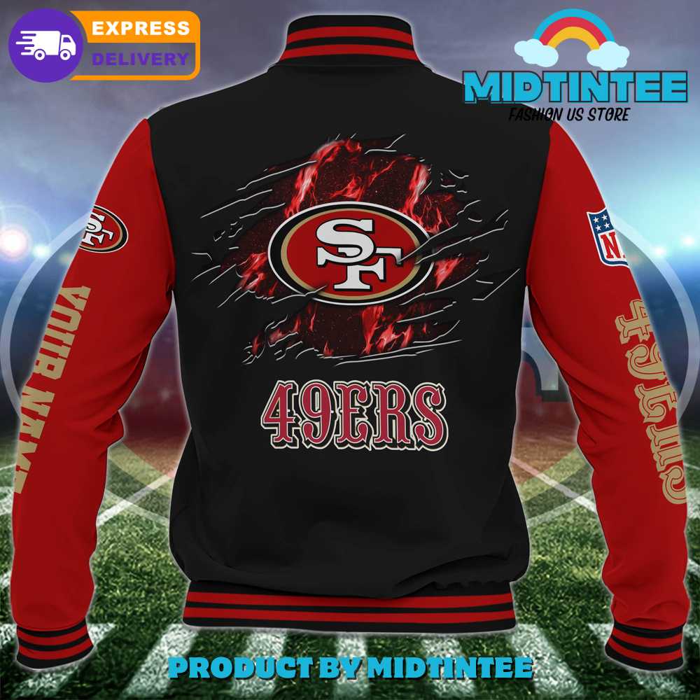 San Francisco 49Ers Nfl Custom Name Baseball Jacket 30Uf092484 – Utopia Fashion