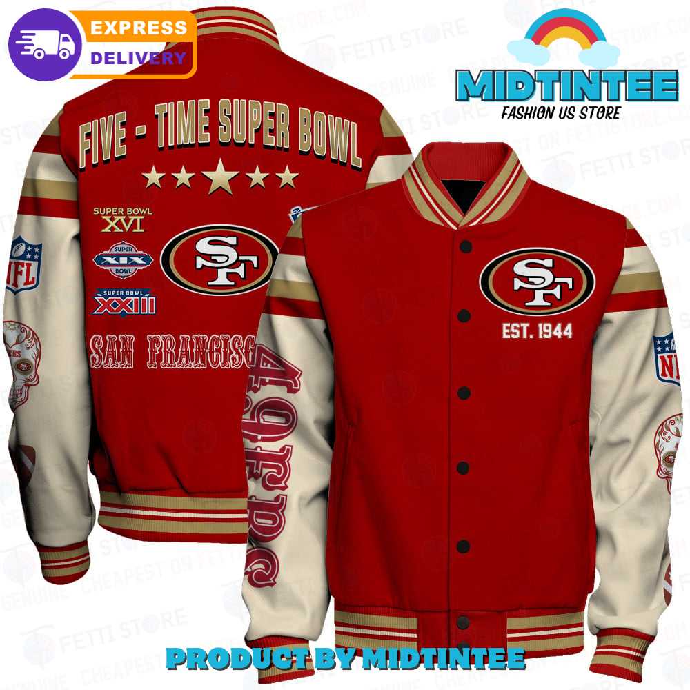 San Francisco 49Ers National Football League Champions Varsity Jacket 30Uf092479 – Utopia Fashion