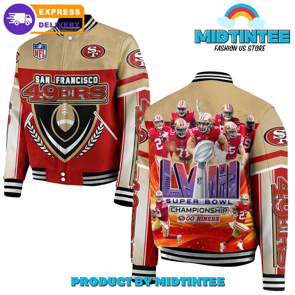 San Francisco 49Ers Lviii Super Bowl Championship Go Niners Baseball Jacket 30Uf092478 – Utopia Fashion