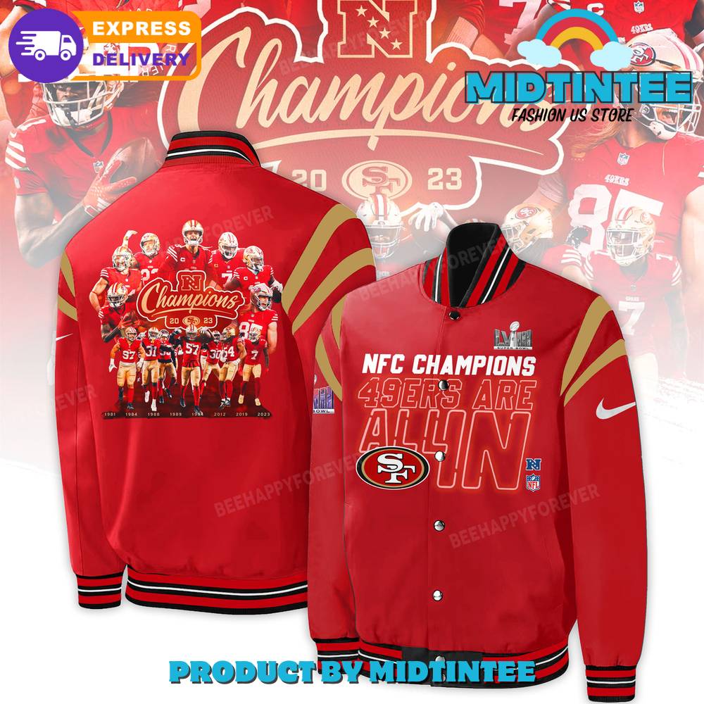 San Francisco 49Ers Nfc Champions Baseball Jacket 30Uf092480 – Utopia Fashion