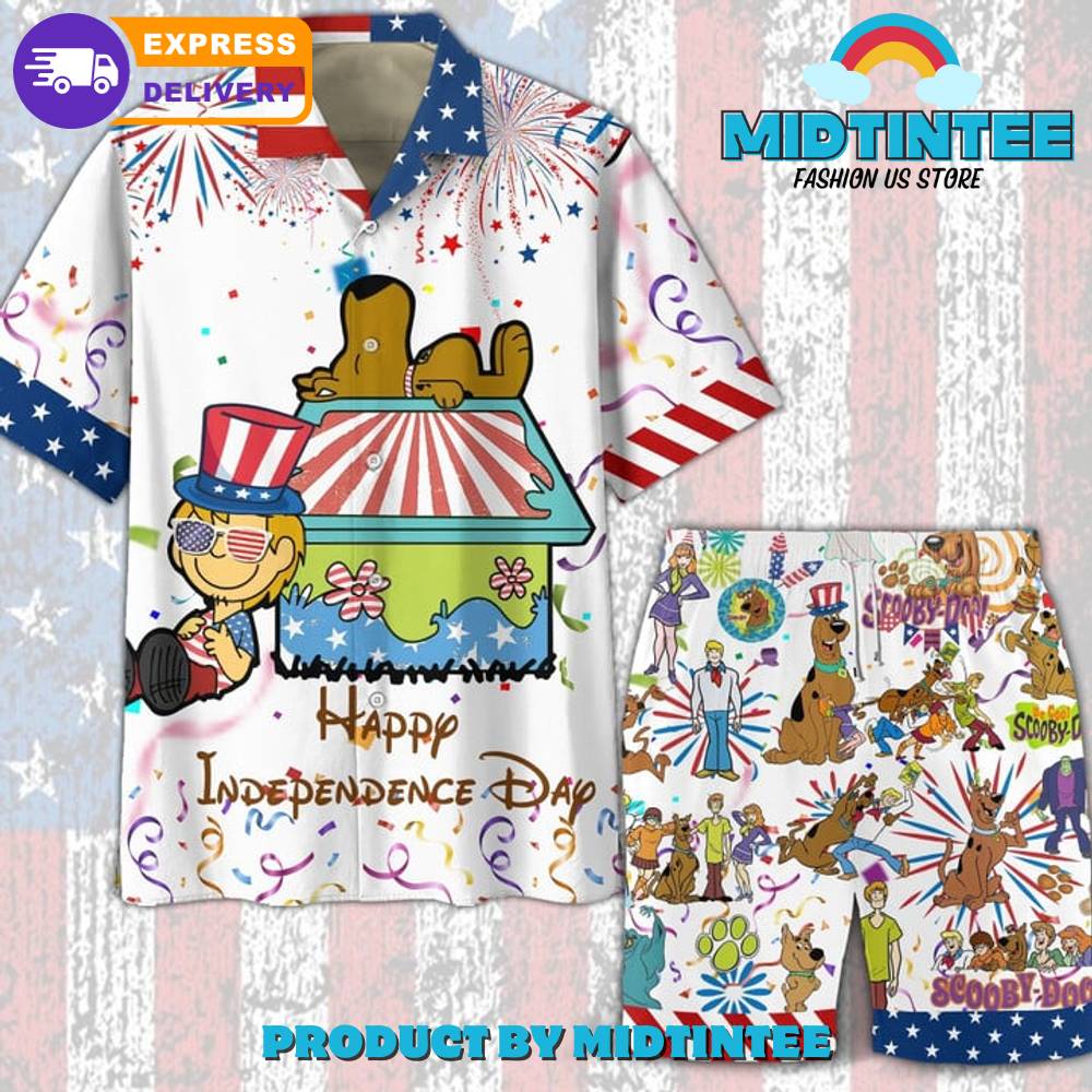 Scooby Doo Happy Independence Day Hawaiian Shirt And Short 30Uf093274 – Utopia Fashion