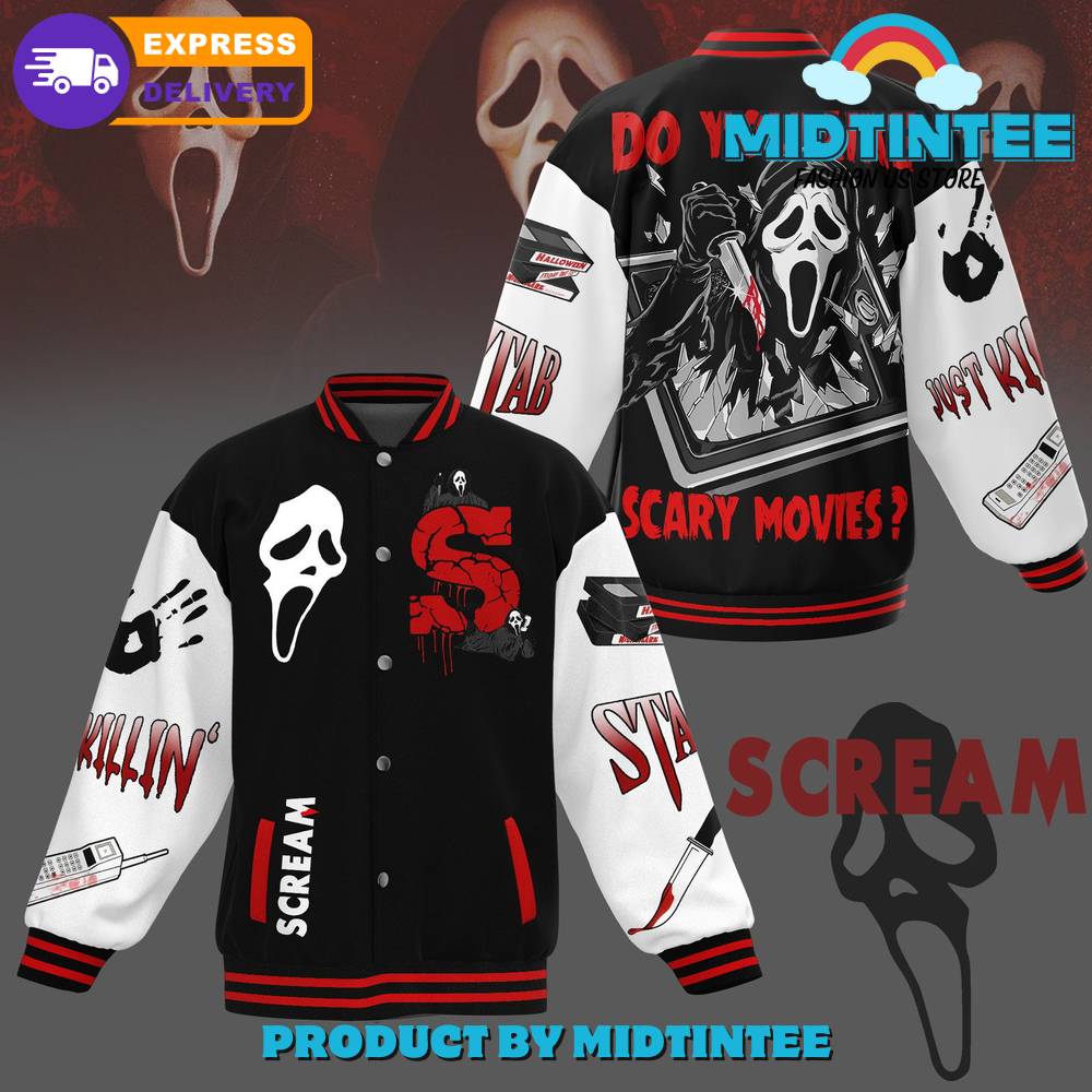 Scream Do You Like Scary Movies Baseball Jacket 30Uf092489 – Utopia Fashion