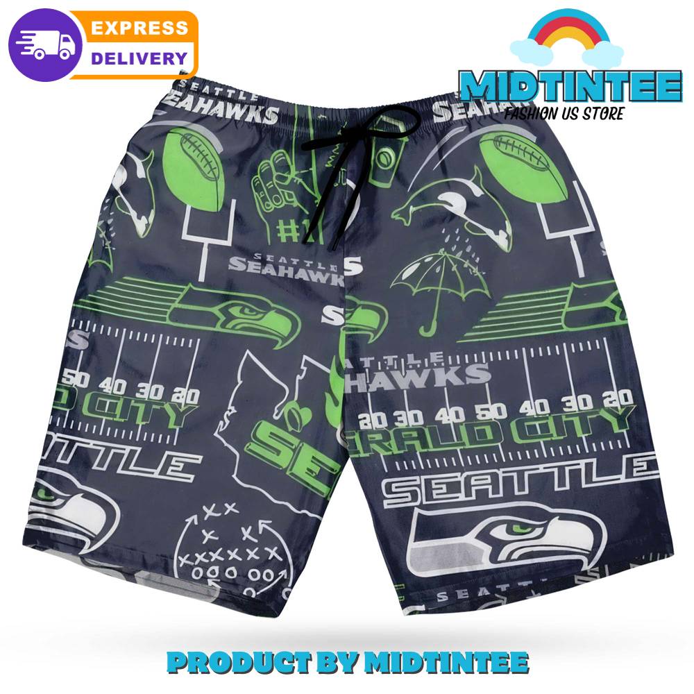 Seattle Seahawks Legacy Patch Hawaiian Shirt And Short 30Uf093279 – Utopia Fashion