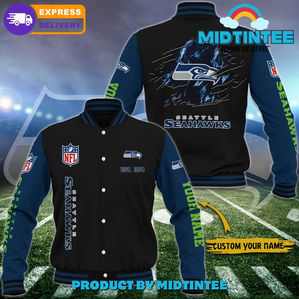 Seattle Seahawks Nfl Custom Name Baseball Jacket 30Uf092496 – Utopia Fashion