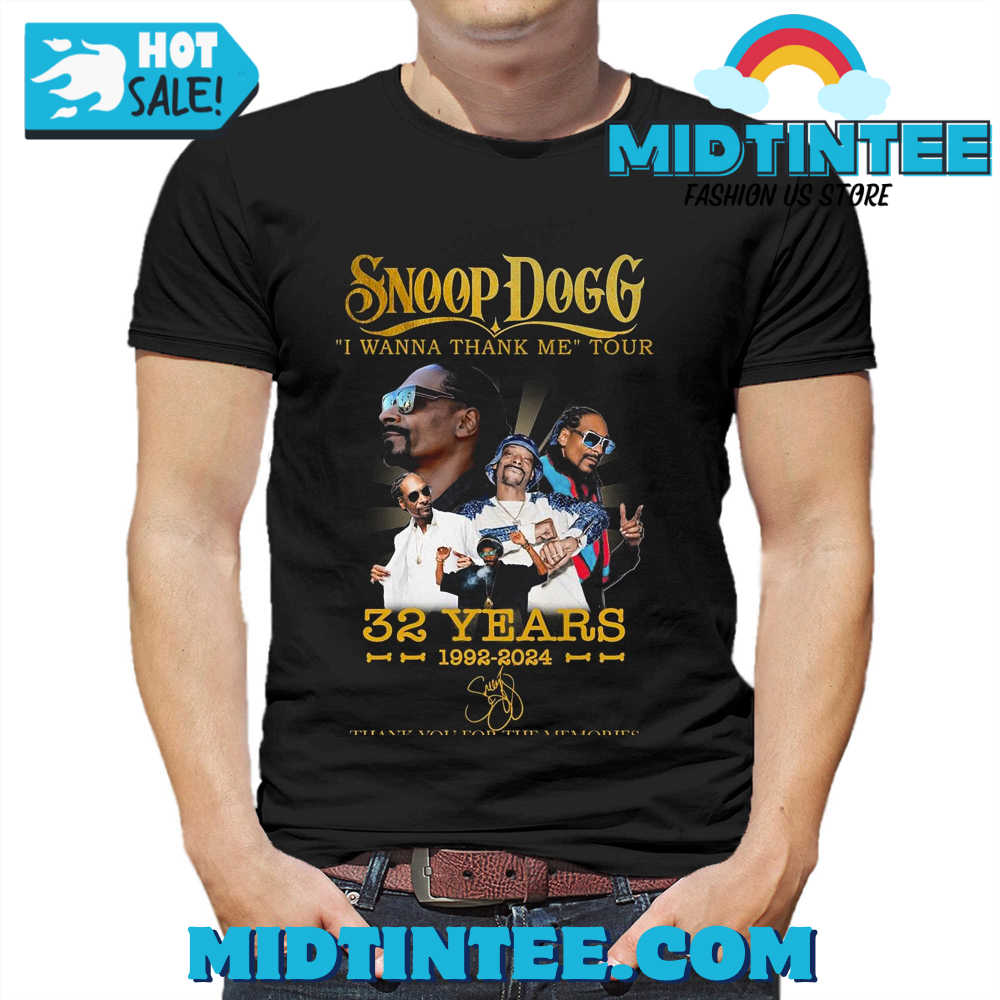 Snoop Dogg I Wanna Thank Me Tour Years – Thank You For The Memories T-Shirt 30Uf094277 – Utopia Fashion