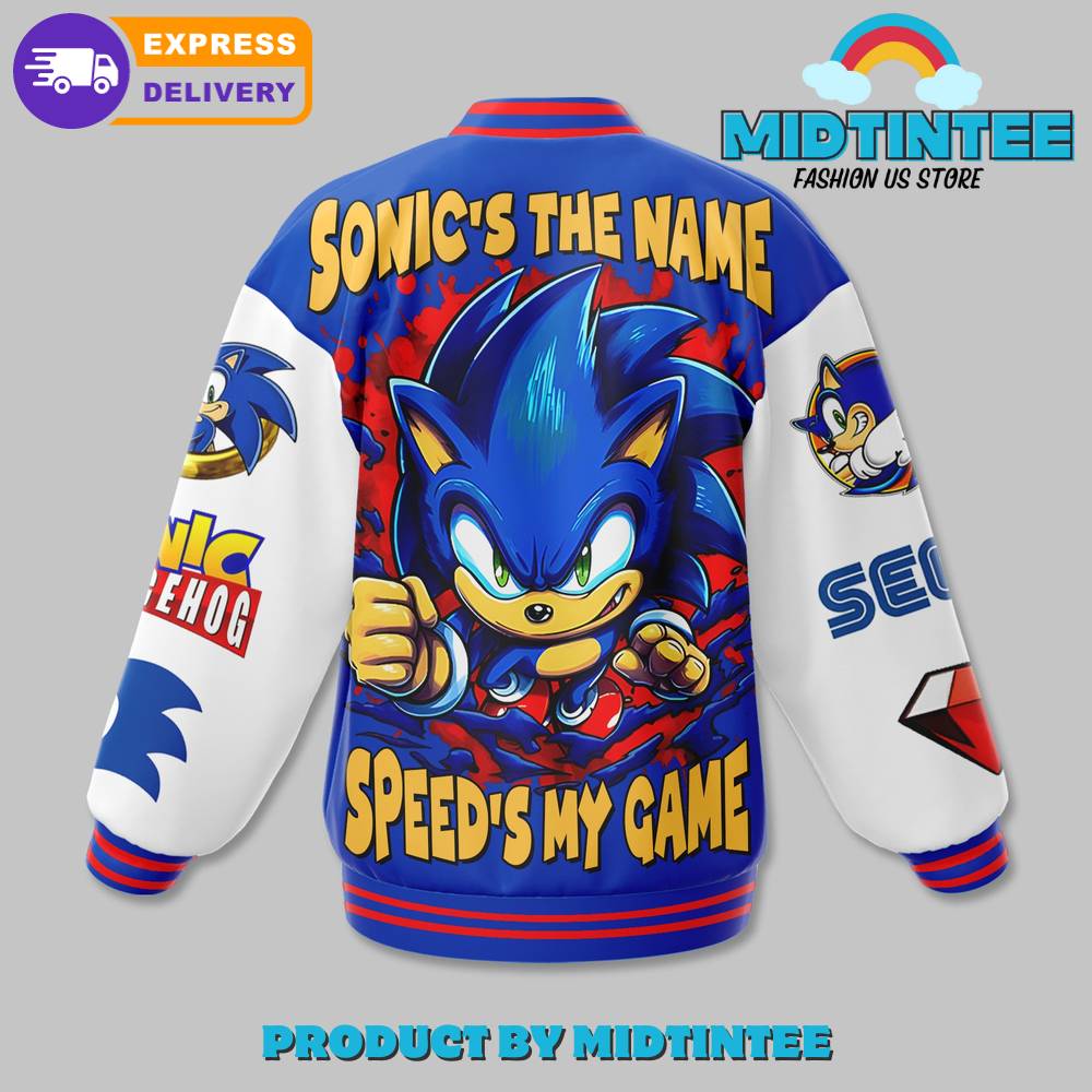 Sonic’S The Name Speed’S My Game Baseball Jacket 30Uf092502 – Utopia Fashion