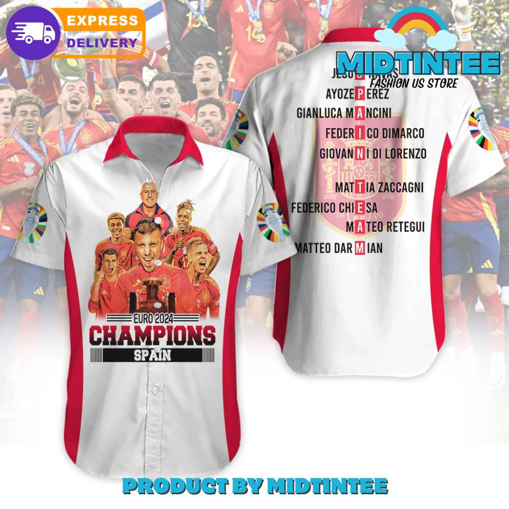 Spain Euro Champions National Football Hawaiian Shirt 30Uf093295 – Utopia Fashion