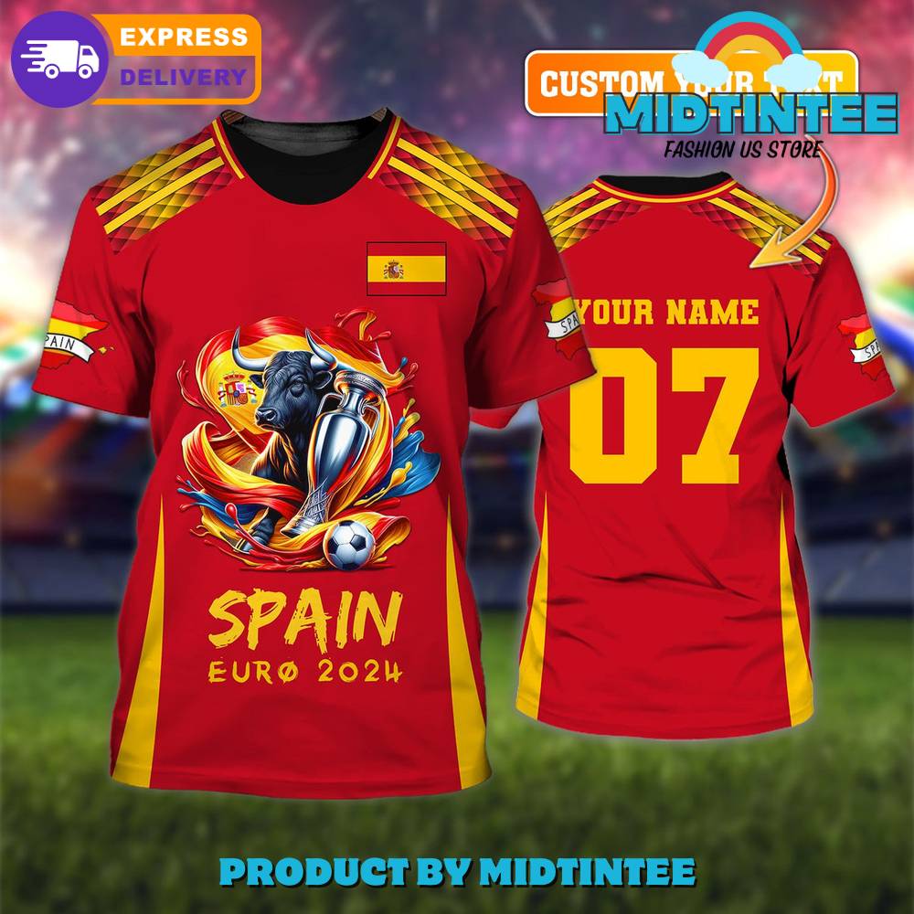 Spain Euro Custom Name Football Shirt 30Uf095393 – Utopia Fashion