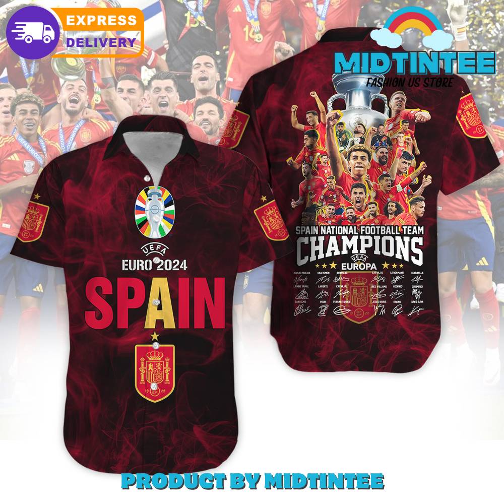 Spain National Football Team Champions Euro Hawaiian Shirt 30Uf093296 – Utopia Fashion