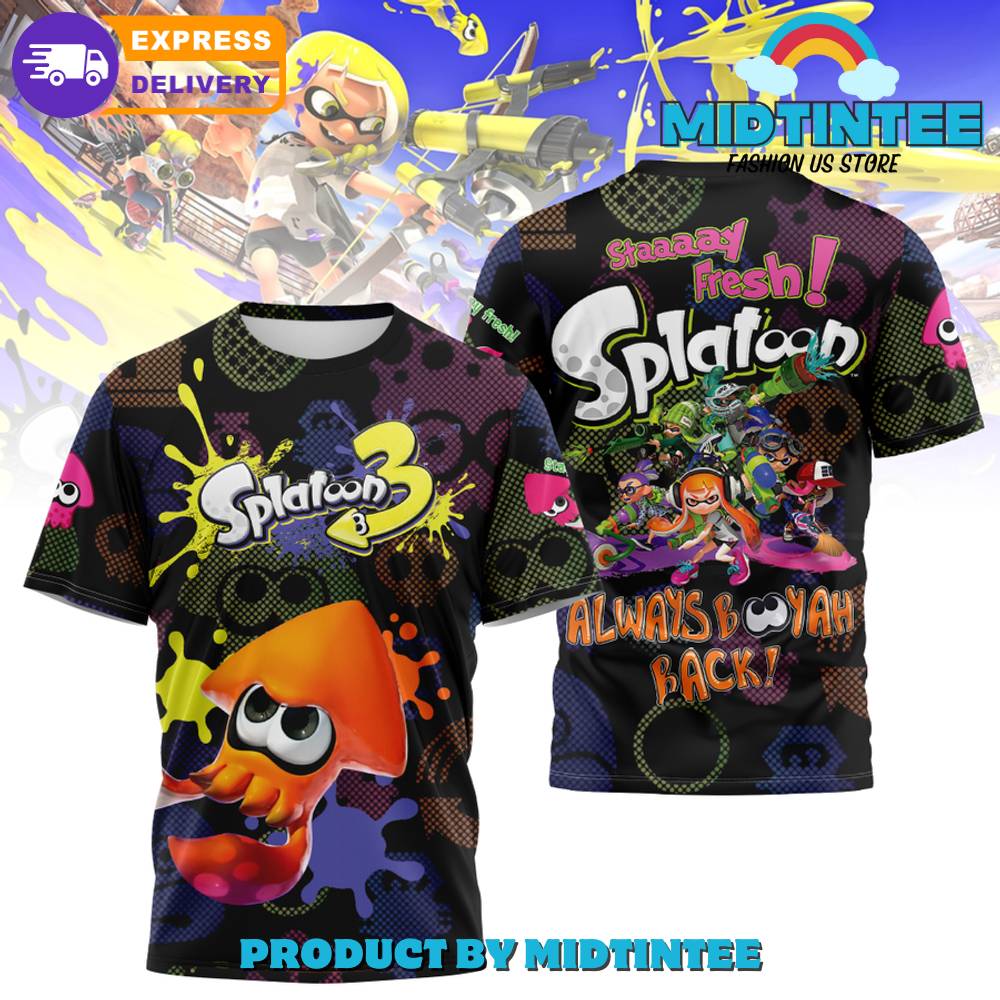 Splatoon Always Booyah Back Shirt 30Uf095401 – Utopia Fashion